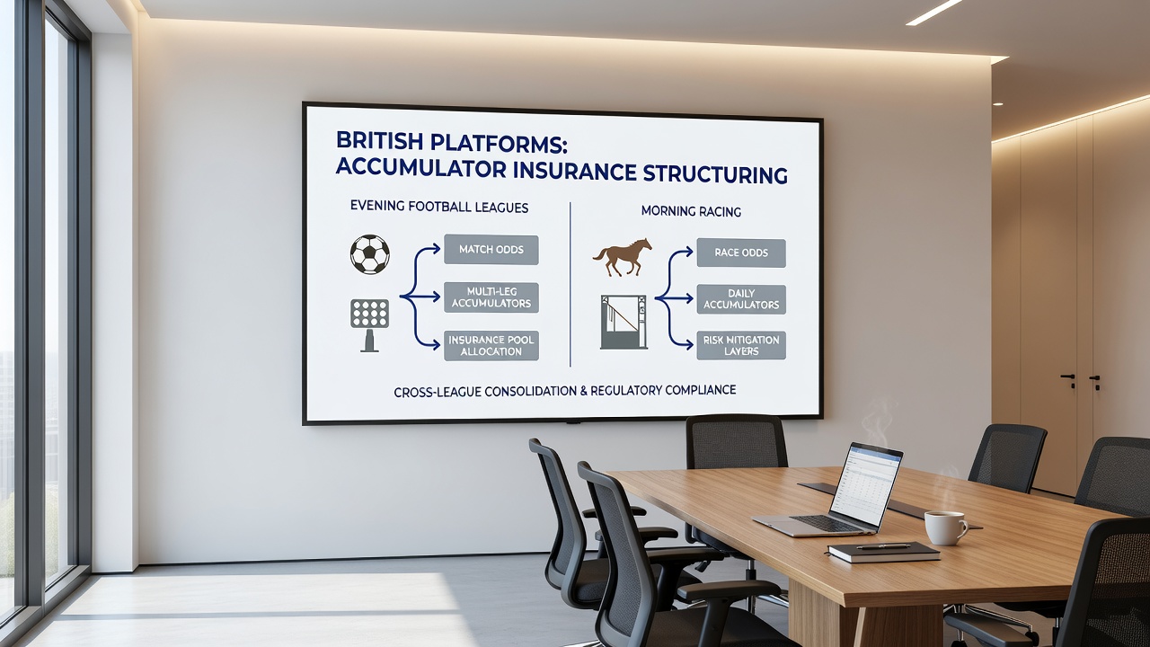 Interface showing linked accumulator insurance across sports and casino sections on a betting platform