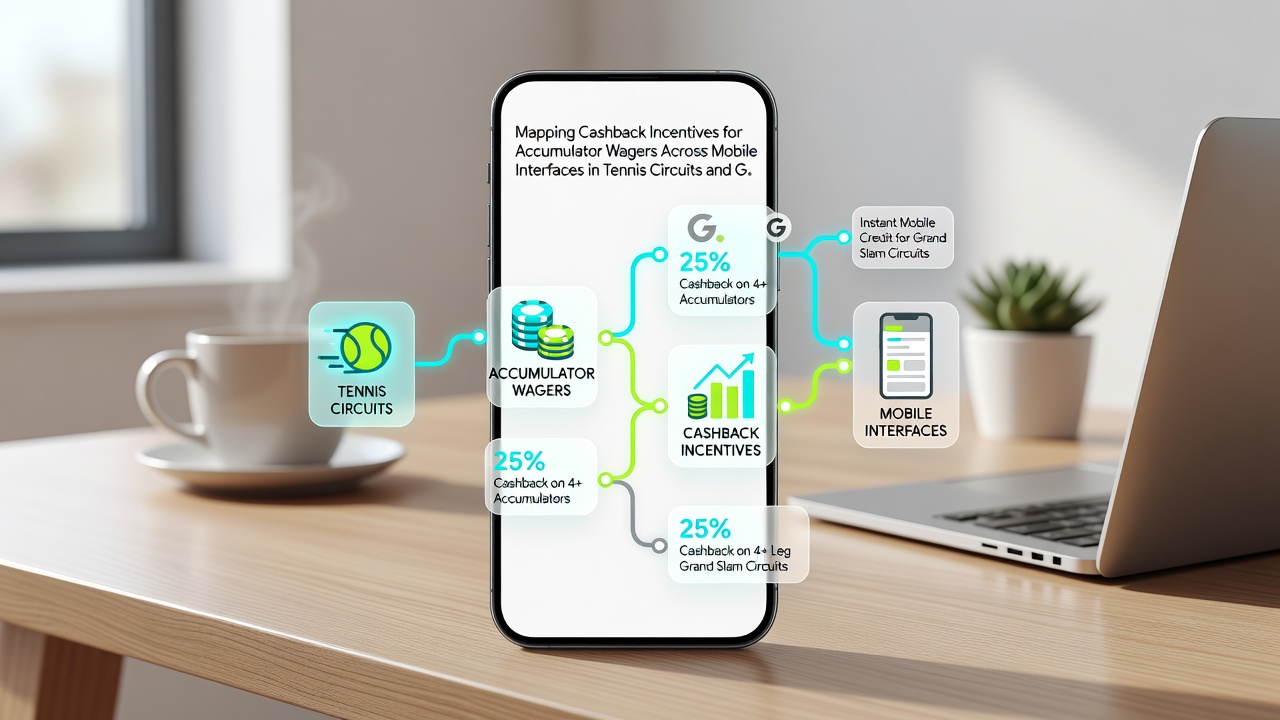 Detailed view of cashback tracking dashboard on a mobile device for greyhound and tennis accumulator bets