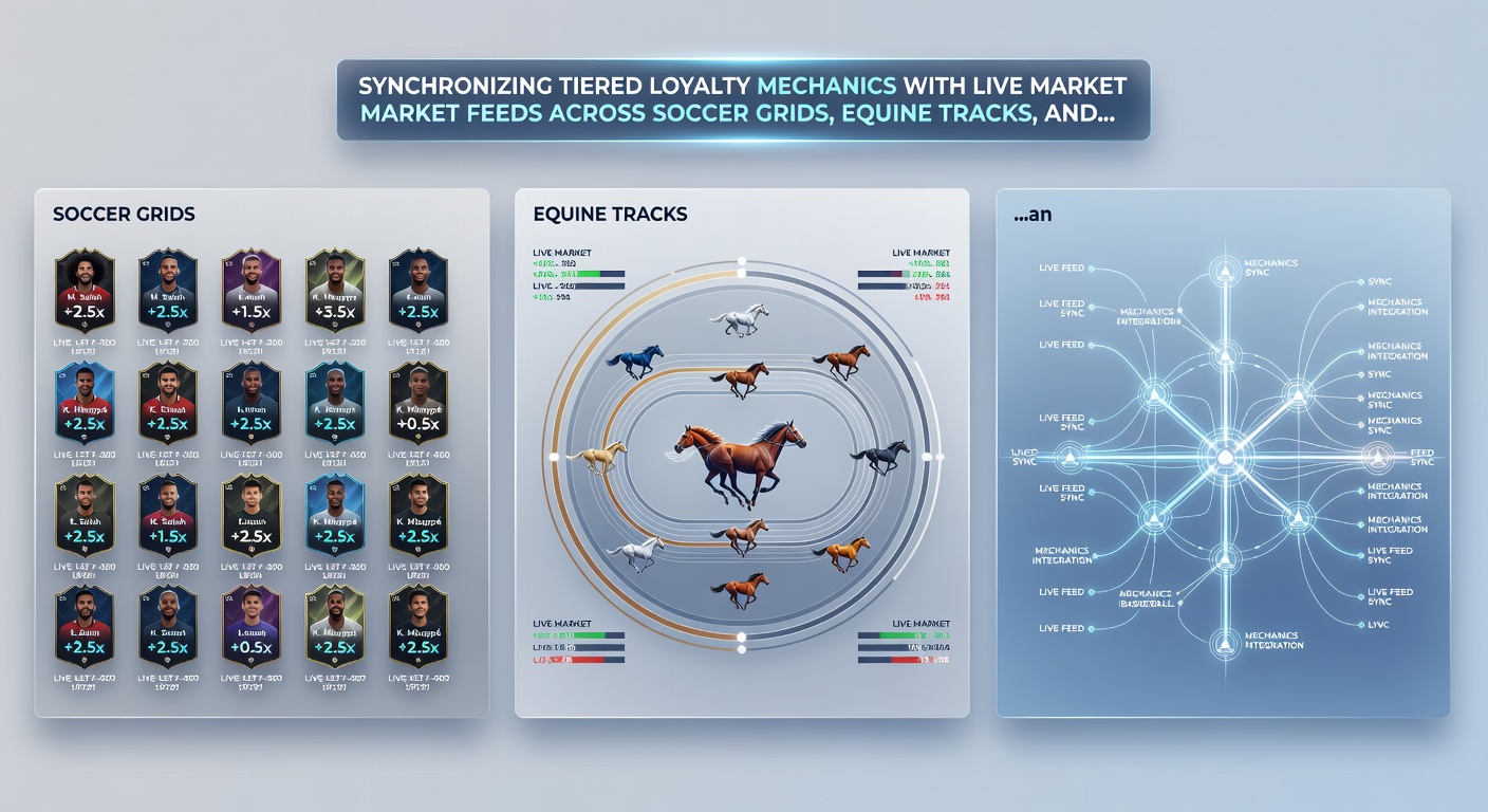 Interface view of loyalty dashboard syncing with live equine and table game market data